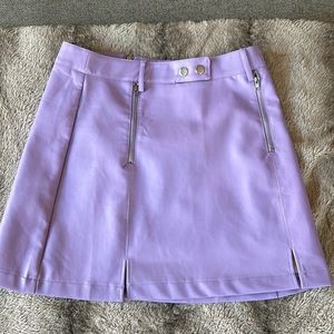Francesca’s lavender faux leather mini